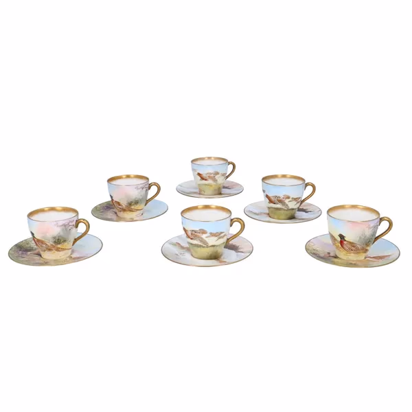 Set Of 6 Royal Doulton Porcelain Cups & Saucers