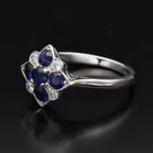 Vintage Style Sapphire and Diamond Ring