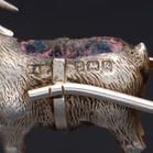 Edwardian Silver Goat Pin Cushion