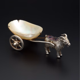 Edwardian Silver Goat Pin Cushion