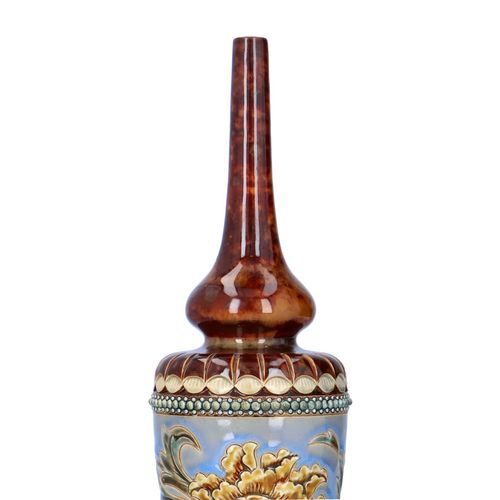 Late 19th Century Doulton Lambeth Bottle Topped Vase image-3