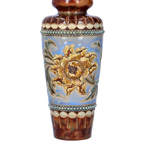 Late 19th Century Doulton Lambeth Bottle Topped Vase image-4