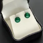 18ct Gold Malachite Earrings. Edinburgh 2017.