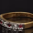 18ct Gold Ruby Diamond Ring
