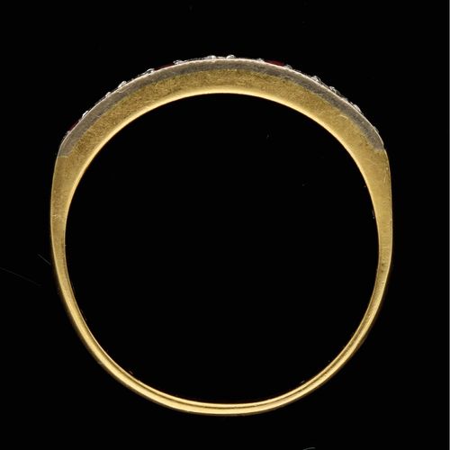 18ct Gold Ruby Diamond Ring image-6