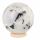 Witte maansteen bol 55mm D - 360° presentation