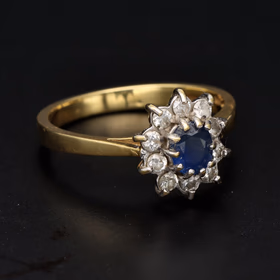 18ct Gold Sapphire and Diamond Ring