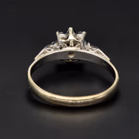 White gold Sapphire & Diamond Halo Ring