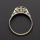 White gold Sapphire & Diamond Halo Ring