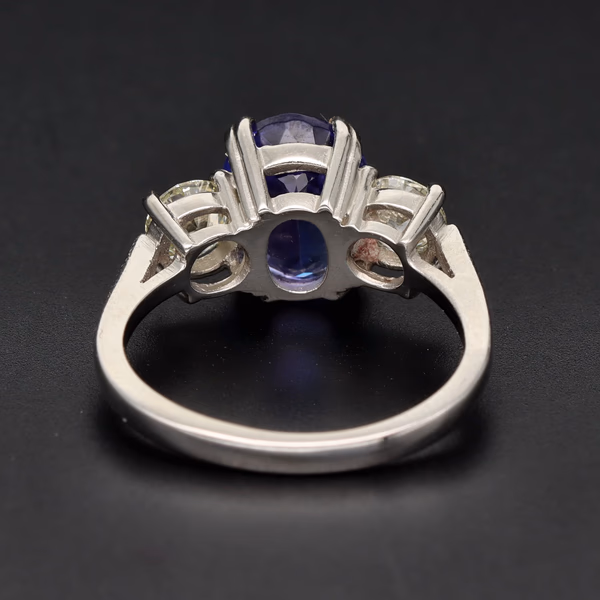 Platinum Tanzanite Diamond Ring
