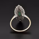 18ct Gold Diamond and Emerald Ring