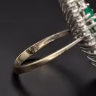 18ct Gold Diamond and Emerald Ring