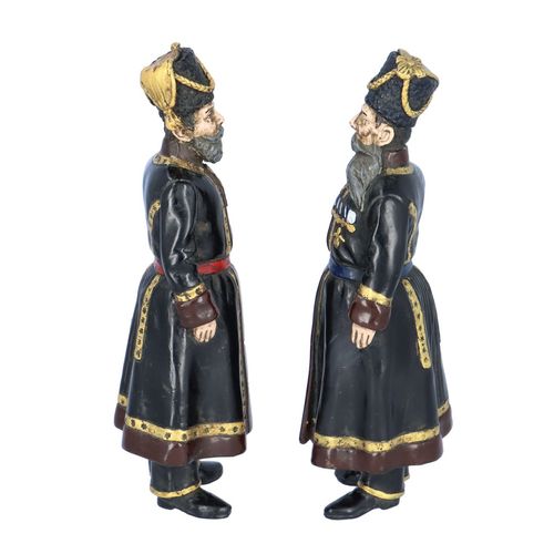 Pair of Cold Painted Bronze Russian Bodyguard Figures image-4