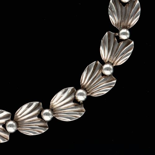 Hermann Siersbol Silver Foliate Necklace image-2