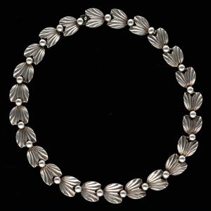 Hermann Siersbol Silver Foliate Necklace