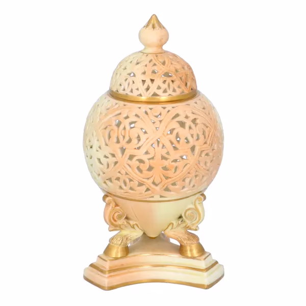 Late 19th Century Royal Worcester Incense Holder