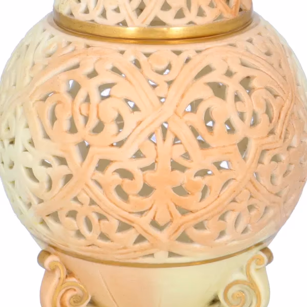 Late 19th Century Royal Worcester Incense Holder