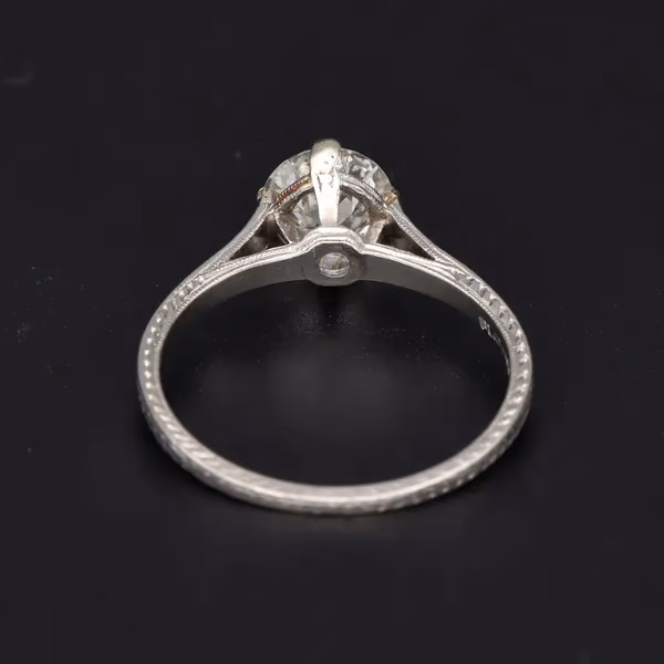 Old European Cut Diamond Solitaire Ring