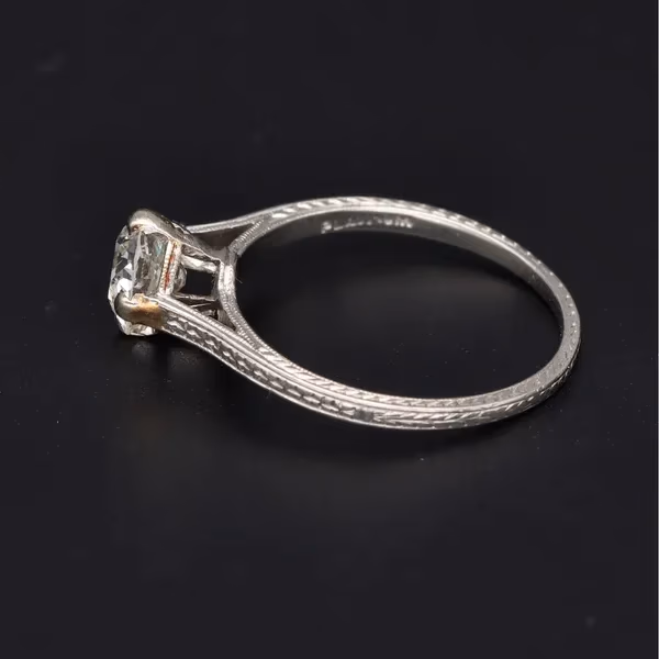 Old European Cut Diamond Solitaire Ring