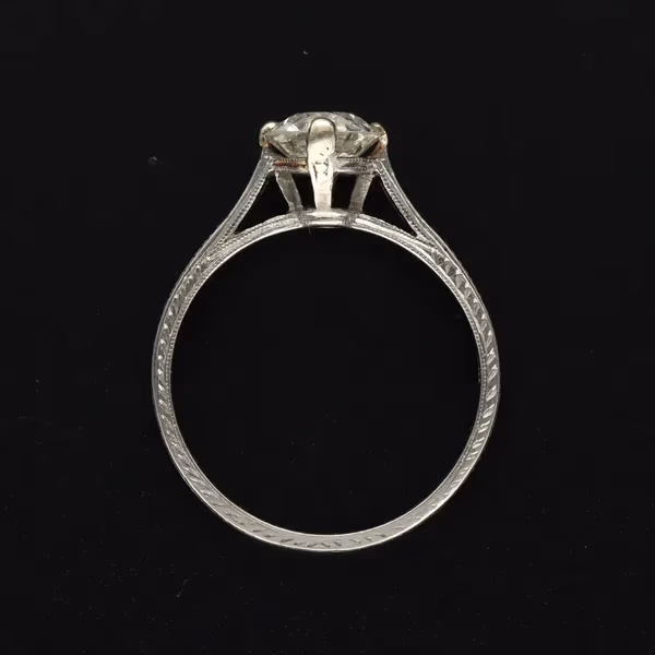 Old European Cut Diamond Solitaire Ring