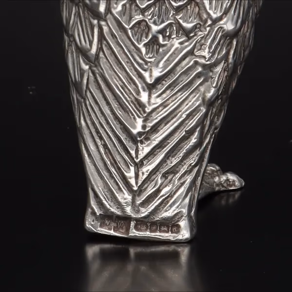 Edwardian Silver Owl Salt and Pepper