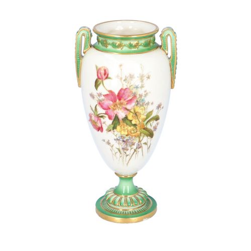 Royal Worcester Twin Handled Vase image-1