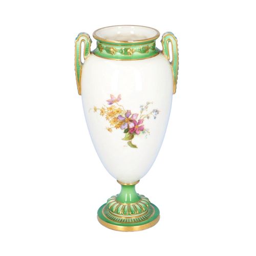 Royal Worcester Twin Handled Vase image-2