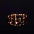 360° view of The Vintage 1962 Five Garnet And Diamond Fire Ring