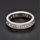 18ct White Gold Full Eternity Ring