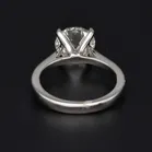 Platinum 3.00ct Round Brilliant Cut Lab Grown Diamond Ring