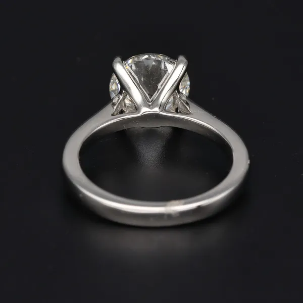 Platinum 3.00ct Round Brilliant Cut Lab Grown Diamond Ring