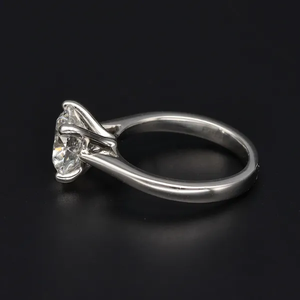 Platinum 3.00ct Round Brilliant Cut Lab Grown Diamond Ring