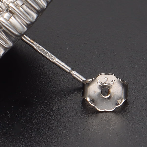 9ct White Gold Diamond Cluster Earrings