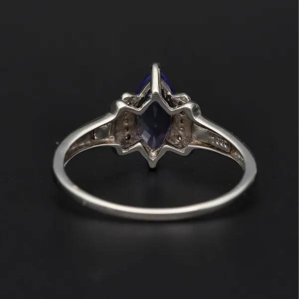 Gold Tanzanite Diamond Dress Ring