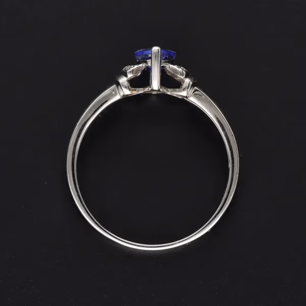 Gold Tanzanite Diamond Dress Ring