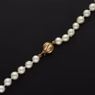 9ct Yellow Gold Clasp Re-Strung Cultured Pearls Necklace