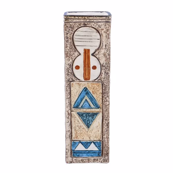 Troika Rectangular Vase Decorated By Sue Lowe