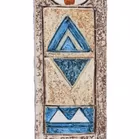 Troika Rectangular Vase Decorated By Sue Lowe