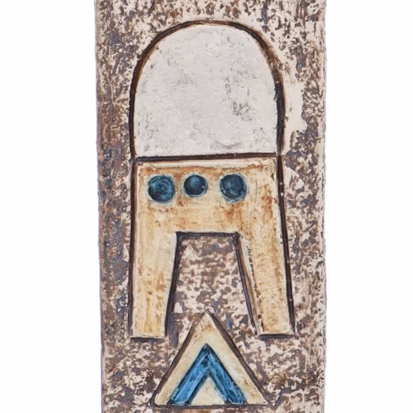 Troika Rectangular Vase Decorated By Sue Lowe