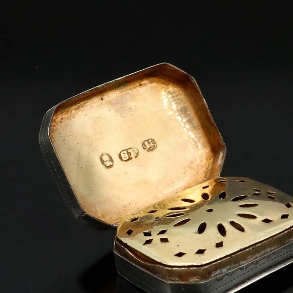 George III Silver Vinaigrette Box