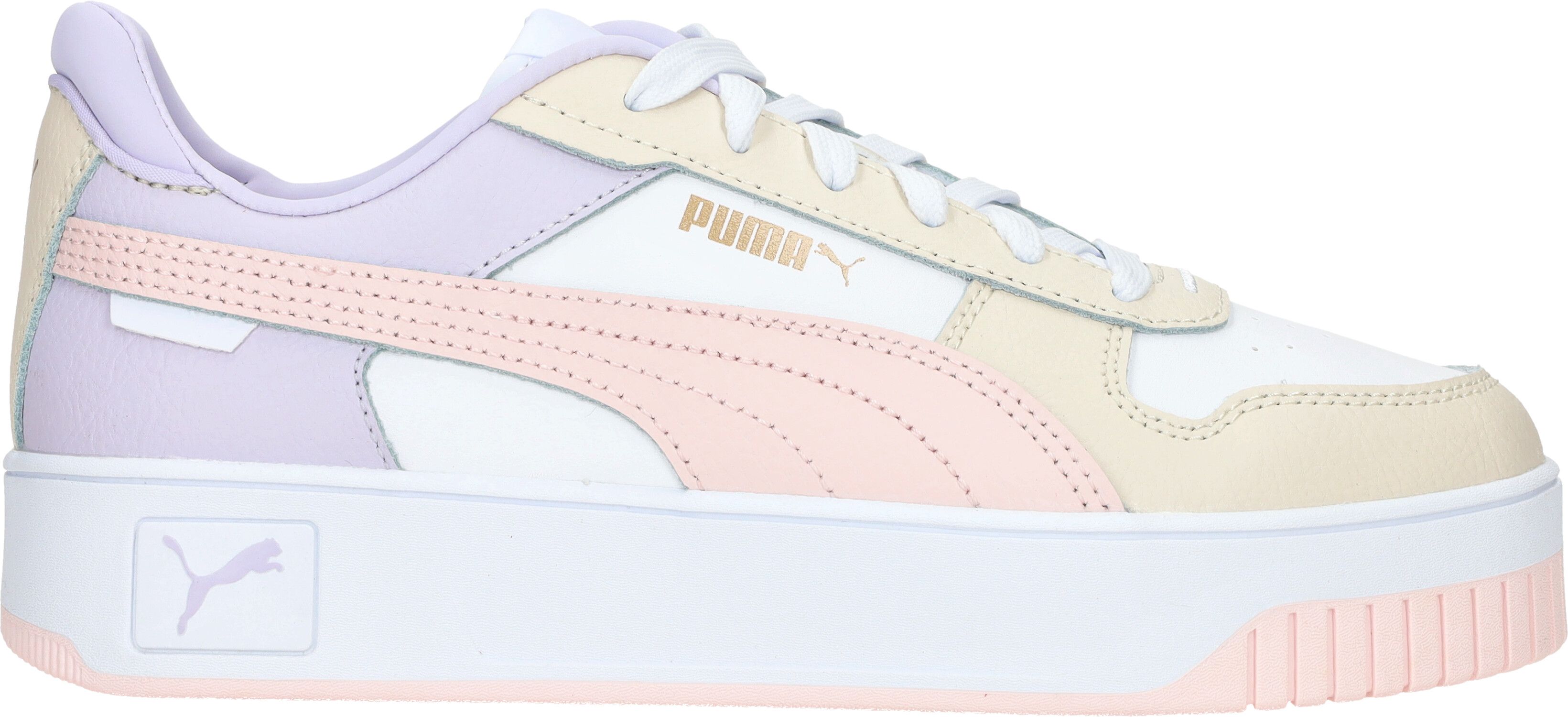 PUMA Carina Street Dames Sneakers - Wit/Roze - Maat 41