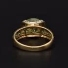 18ct Yellow Gold Peridot & Diamond Ring