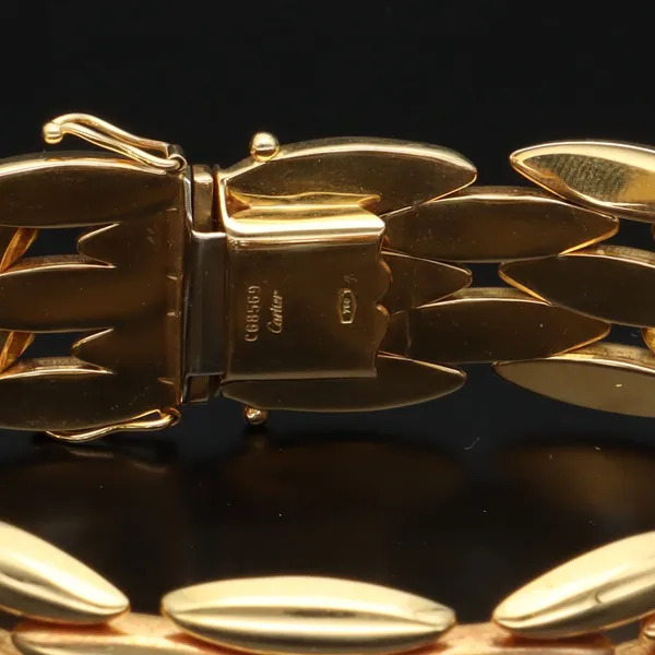 Cartier Five Row 18K Gold Bracelet