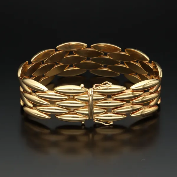 Cartier Five Row 18K Gold Bracelet
