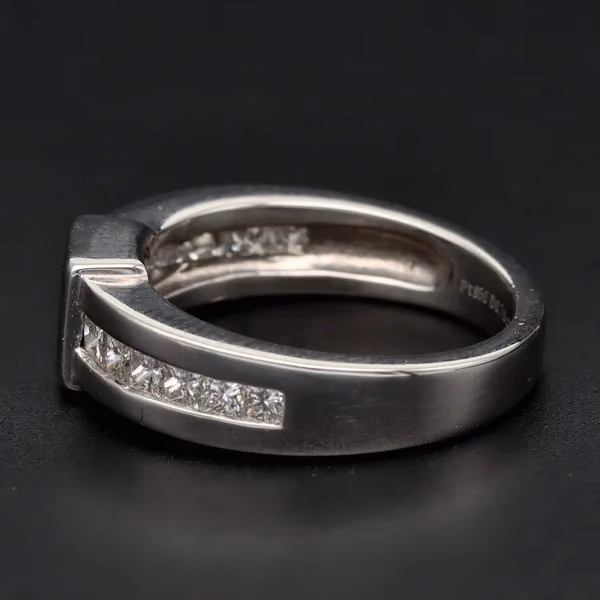 Platinum Art Deco Style Diamond Ring