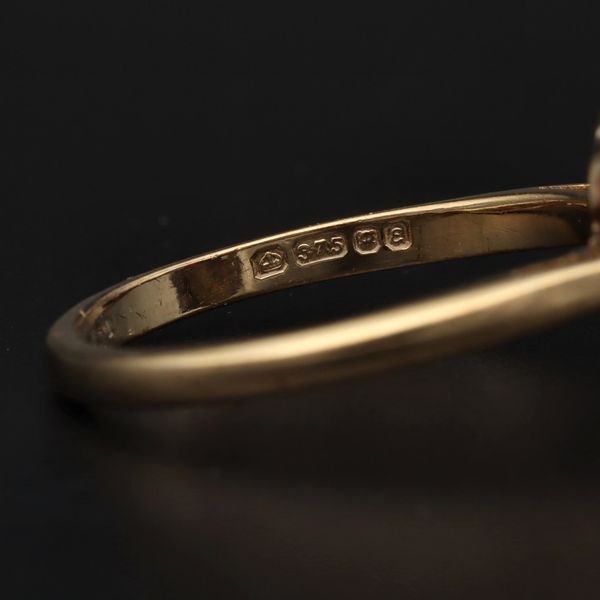 9ct Gold Ruby and Diamond Cluster Ring