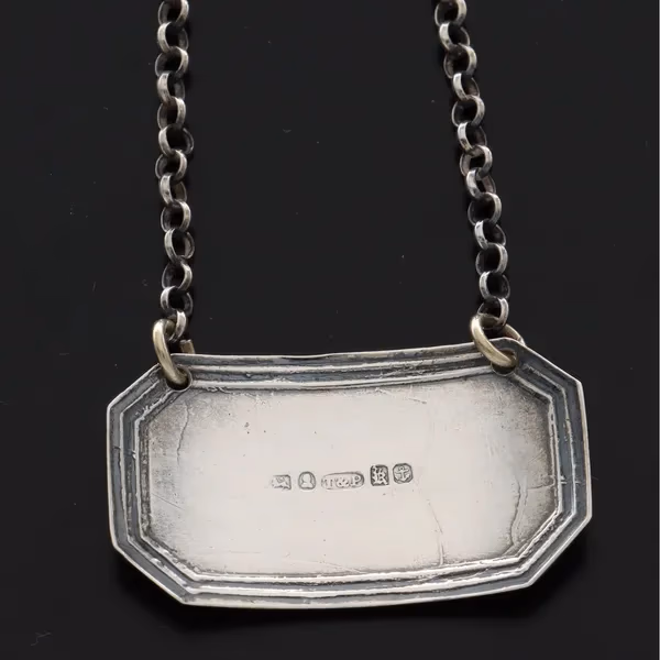 William IV Silver Decanter Labels