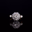 360° view of The Antique Eleven Old Cut Diamond Cluster Ring