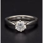 Platinum Diamond Solitaire Ring