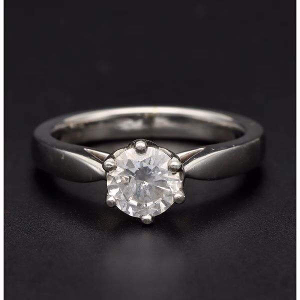 Platinum Diamond Solitaire Ring